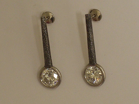 Diamond & Platinum Earrings