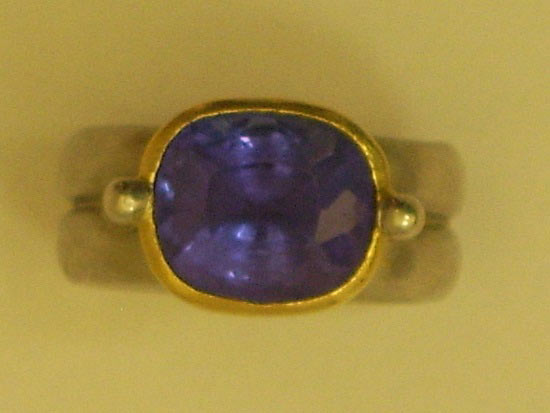 Large Tanzanite, Set in Platinum